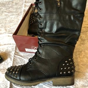 Black Studded Boots